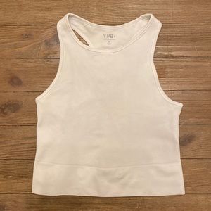 Abercrombie YPB Seamless Ribbed Scuba Tank - White, Size M